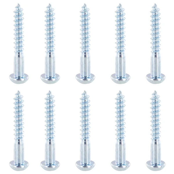#12 X 1-1/2" E-Track Wood Screw w/ Round Phillips Head (10 pk)