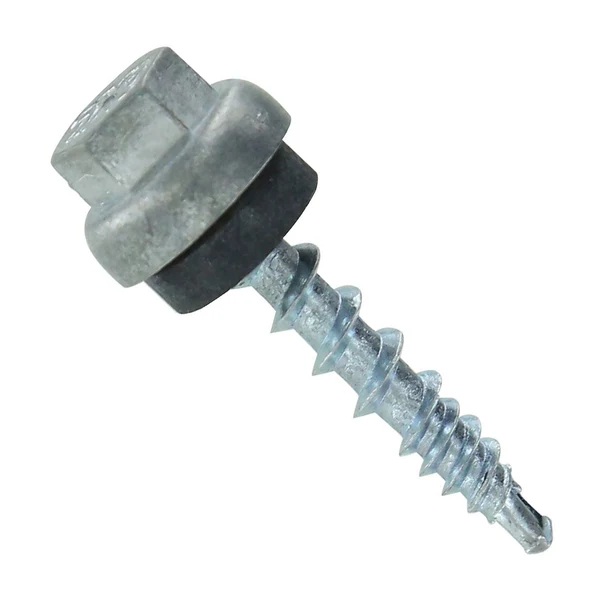 ST Fastening #10 x 1" ZXL Woodbinder Metal Roofing Screw - Electro-Galvanized, Pkg 250