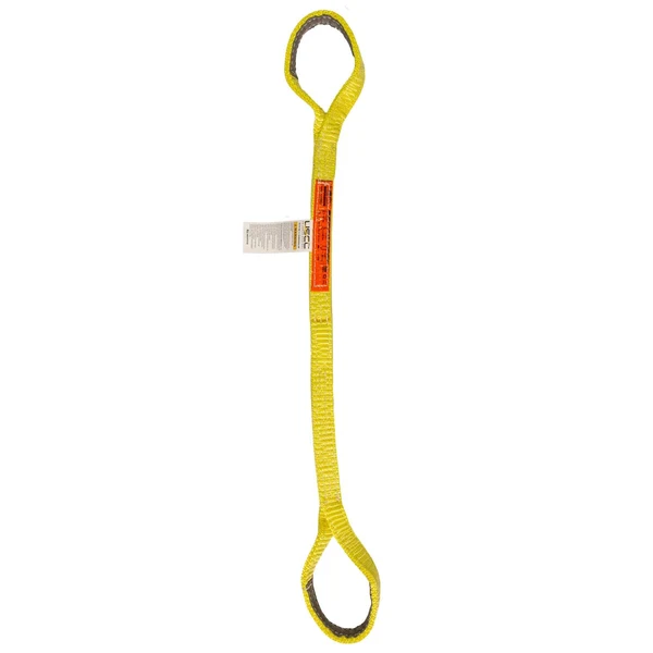 Nylon Lifting Sling - Straight Eye & Eye | Reinforced Eyes - 2" x 8' - 4-ply