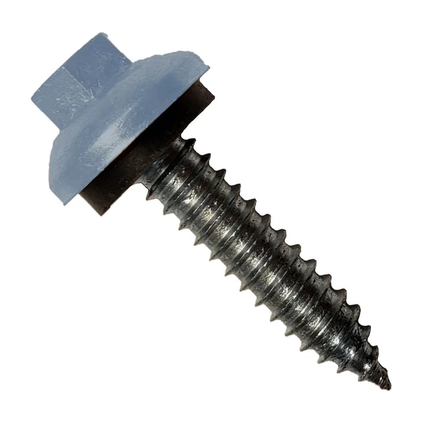 ST Fastening #14 x 1-1/4" ZXL Tapping Steelbinder Metal Roofing Screw - Hawaiian Blue - Pkg 250