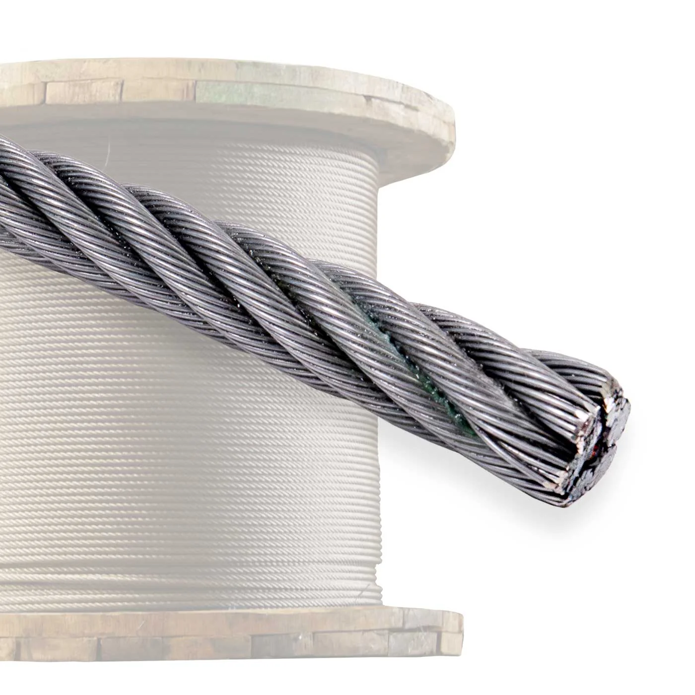 5/8" 6x37 Bright Wire Rope - EIPS FC | 5,000' Coil