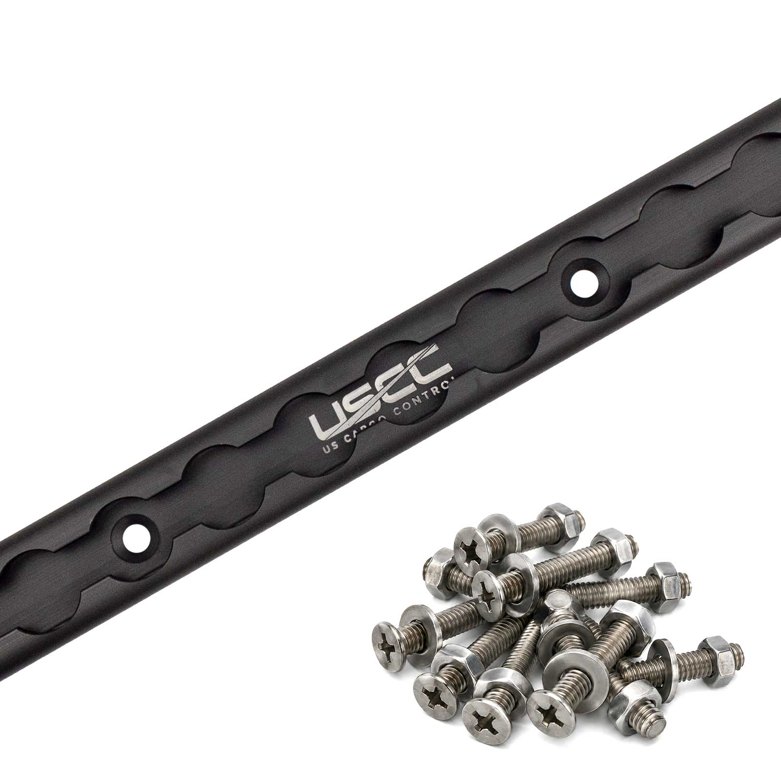 48" Aluminum L-Track Kit | Black Anodized Finish