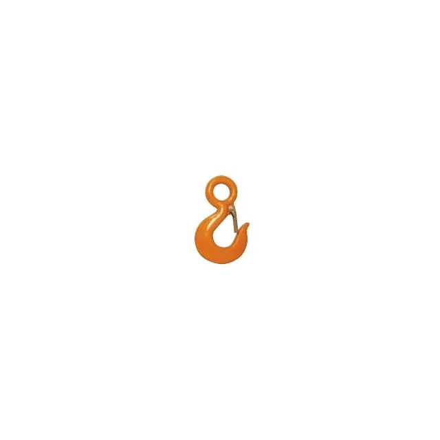 Alloy Eye Hoist Hook w/ Latch - 15 Ton