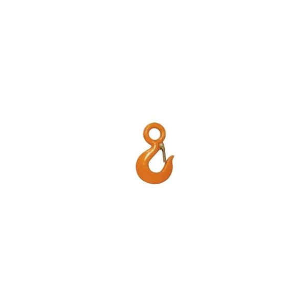 Alloy Eye Hoist Hook w/ Latch - 15 Ton