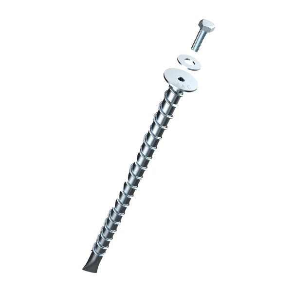 Bolthold SP12-38 Asphalt Anchor, Zinc Plated, 6 Pkg