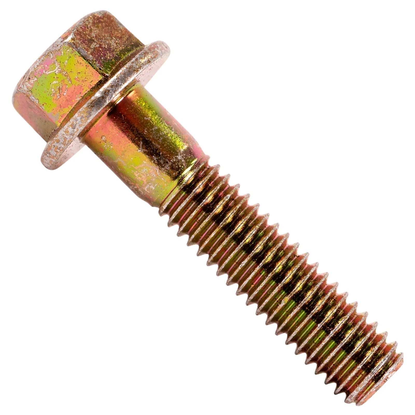 3/8" x 1-3/4"Conquest Grade 8 Non-Serrated Flange Bolt - Zinc Yellow