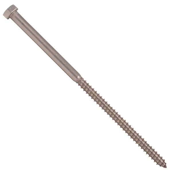 3/8" x 8-1/2" Conquest Hex Head Lag Bolt for Wood - 18-8 Stainless Steel