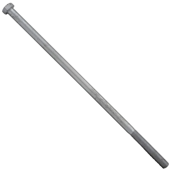 1" x 28" Conquest A307 Grade A Hex Bolt w/6" Thread - Hot Dip Galvanized