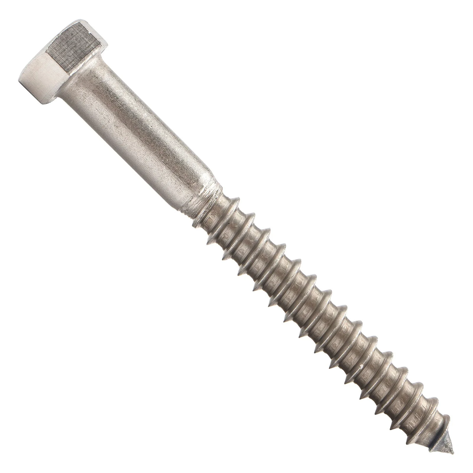 3/8" x 3-1/2" Conquest Hex Head Lag Bolt for Wood - 18-8 Stainless Steel
