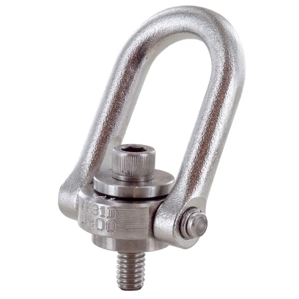 Actek 3/4"-10 x 1" Stainless Steel Hoist Ring Long - 3,500 lbs. WLL