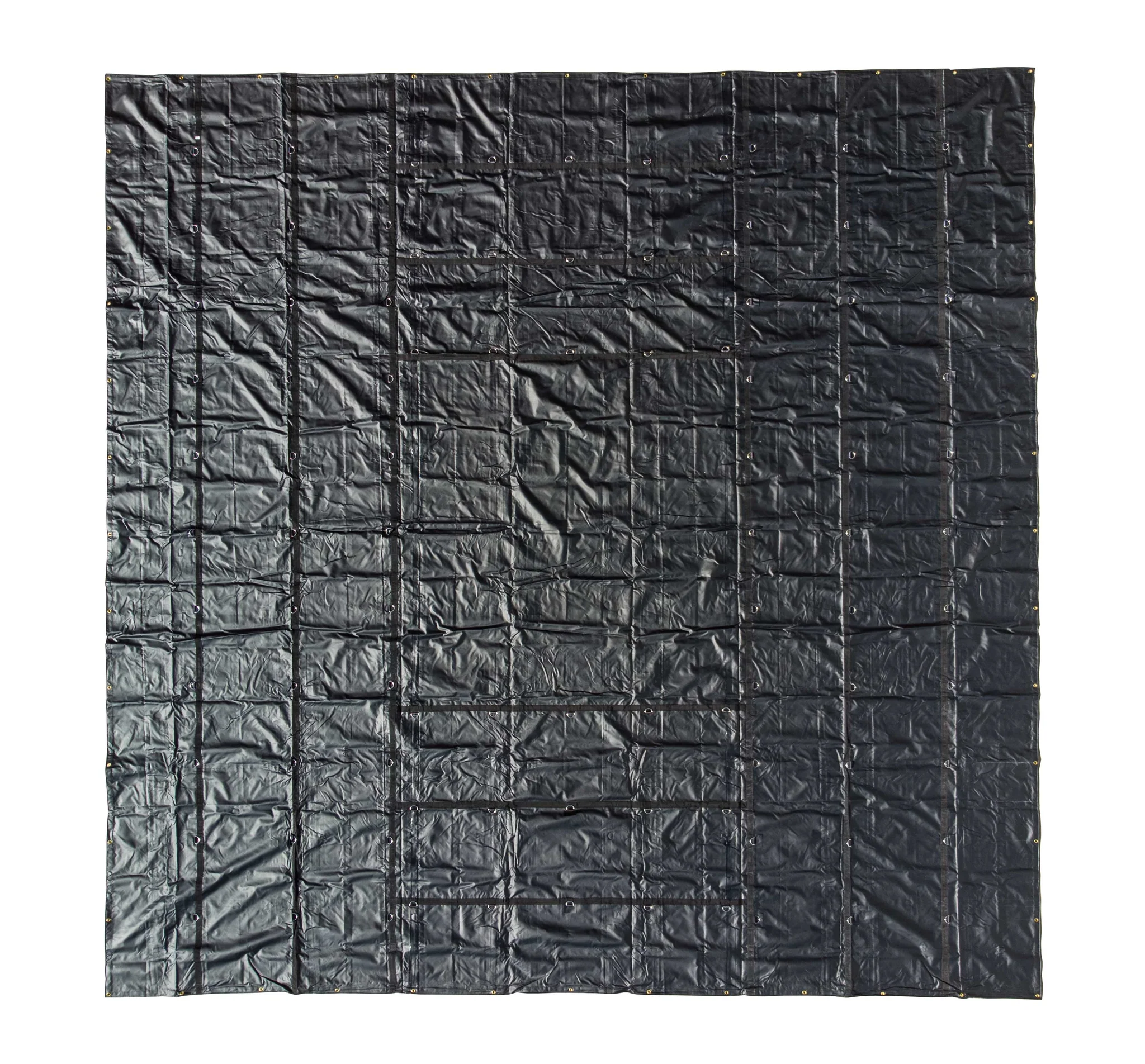 Heavy Duty Machinery Tarp - 24' x 24' - 18 oz. Black Tarp