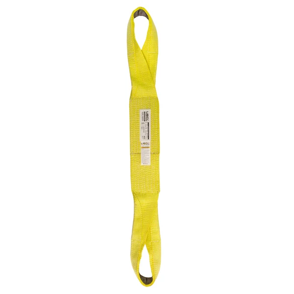 Nylon Lifting Sling - Twisted Eye & Eye | Reinforced Eyes - 6" x 8' - 3-ply