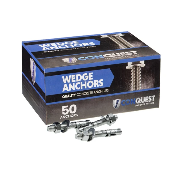 3/8" x 3" Conquest Wedge Anchors - 316 Stainless Steel, Pkg 50