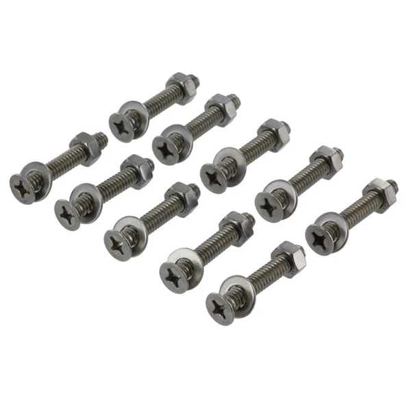 L-Track Fastener Pack | 1-1/2" Bolt with Nut & Washer | 20-Pack