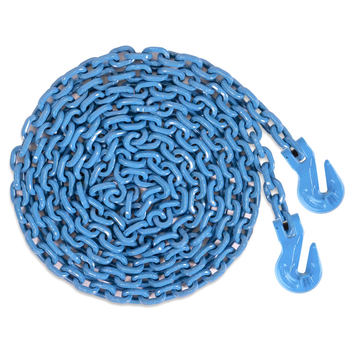 1/2" x 20' Tie Down Chain with Eye Grab Hooks | Grade 120