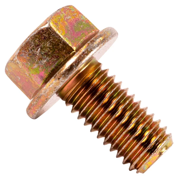 1/2" x 1" Conquest Grade 8 Non-Serrated Flange Bolt - Zinc Yellow