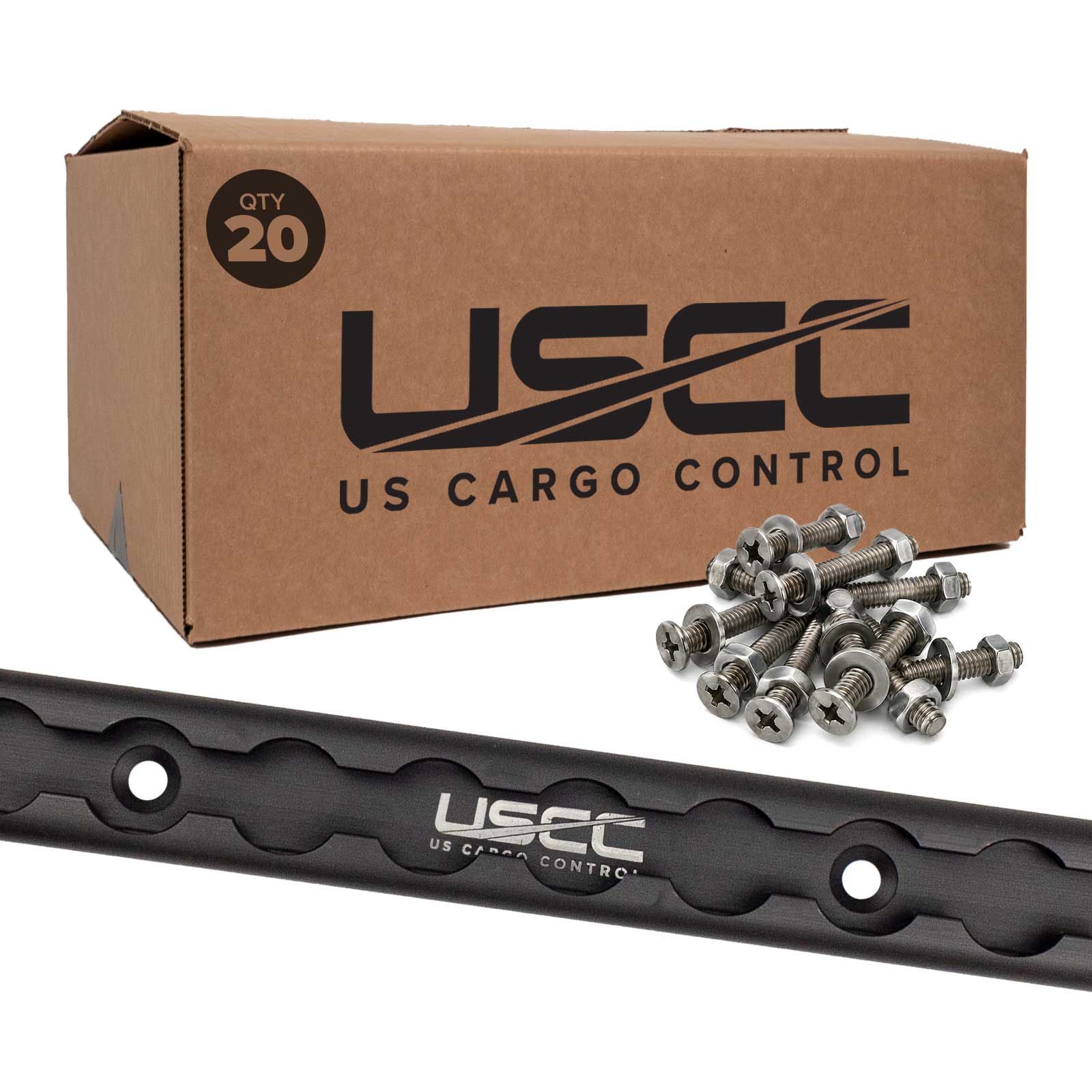 48" Aluminum L-Track Kit | Black Anodized Finish | 20-Pack