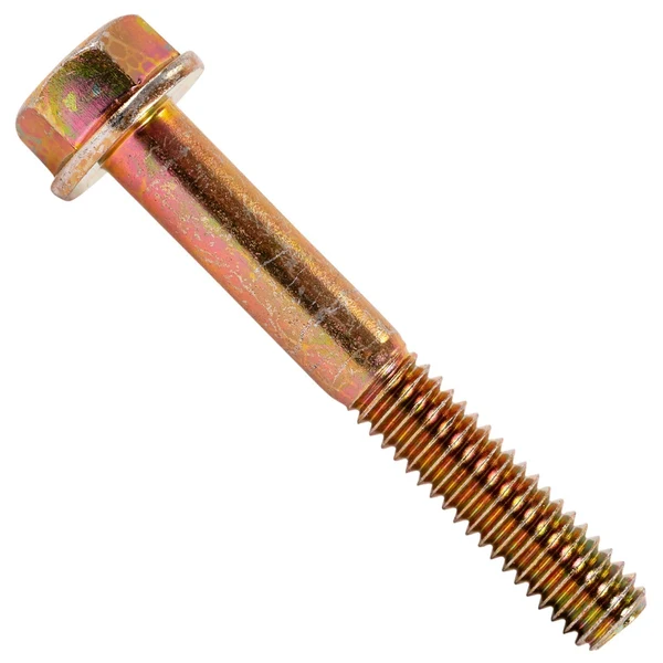 5/16" x 2-1/4" Conquest Grade 8 Non-Serrated Flange Bolt - Zinc Yellow