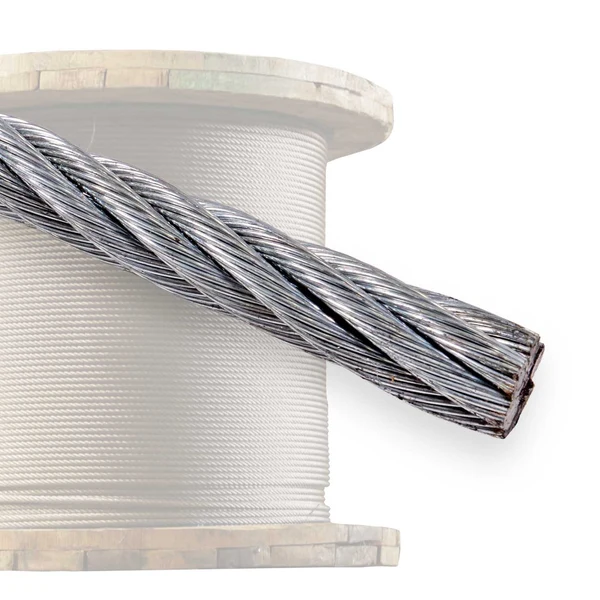 9/16" 6x19 Galvanized Wire Rope - EIPS IWRC | 5,000' Coil