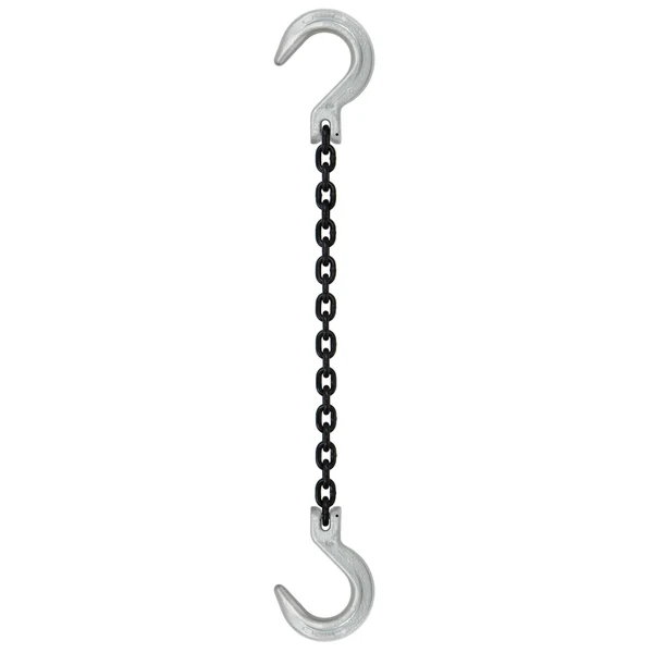 3/8" x 10' Domestic Single Leg Chain Sling with Crosby Foundry & Foundry Hooks - Grade 100