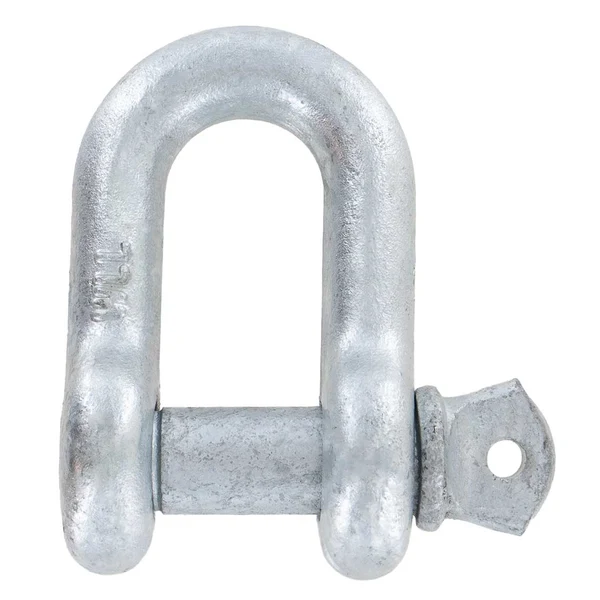 1/4" Galvanized Screw Pin Chain Shackle - 0.5 Ton