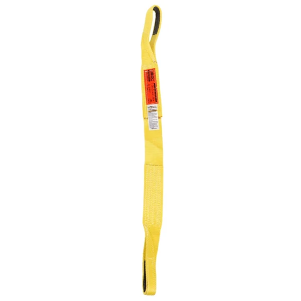 Nylon Lifting Sling - Straight Eye & Eye | Reinforced Eyes - 4" x 8' - 2-ply