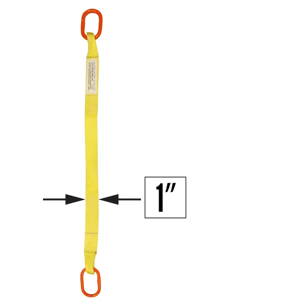1"x5' (1 ply) Single Leg Nylon Sling w/ Master Link Both Ends