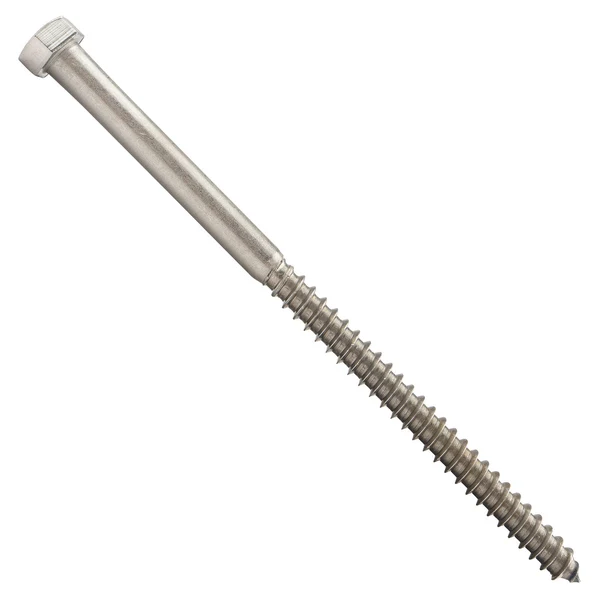 3/8" x 7" Conquest Hex Head Lag Bolt for Wood - 18-8 Stainless Steel