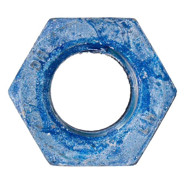 Conquest 1-1/8" A563 Grade DH Heavy Hex Nut - Hot Dip Galvanized, Wax, & Blue Dye
