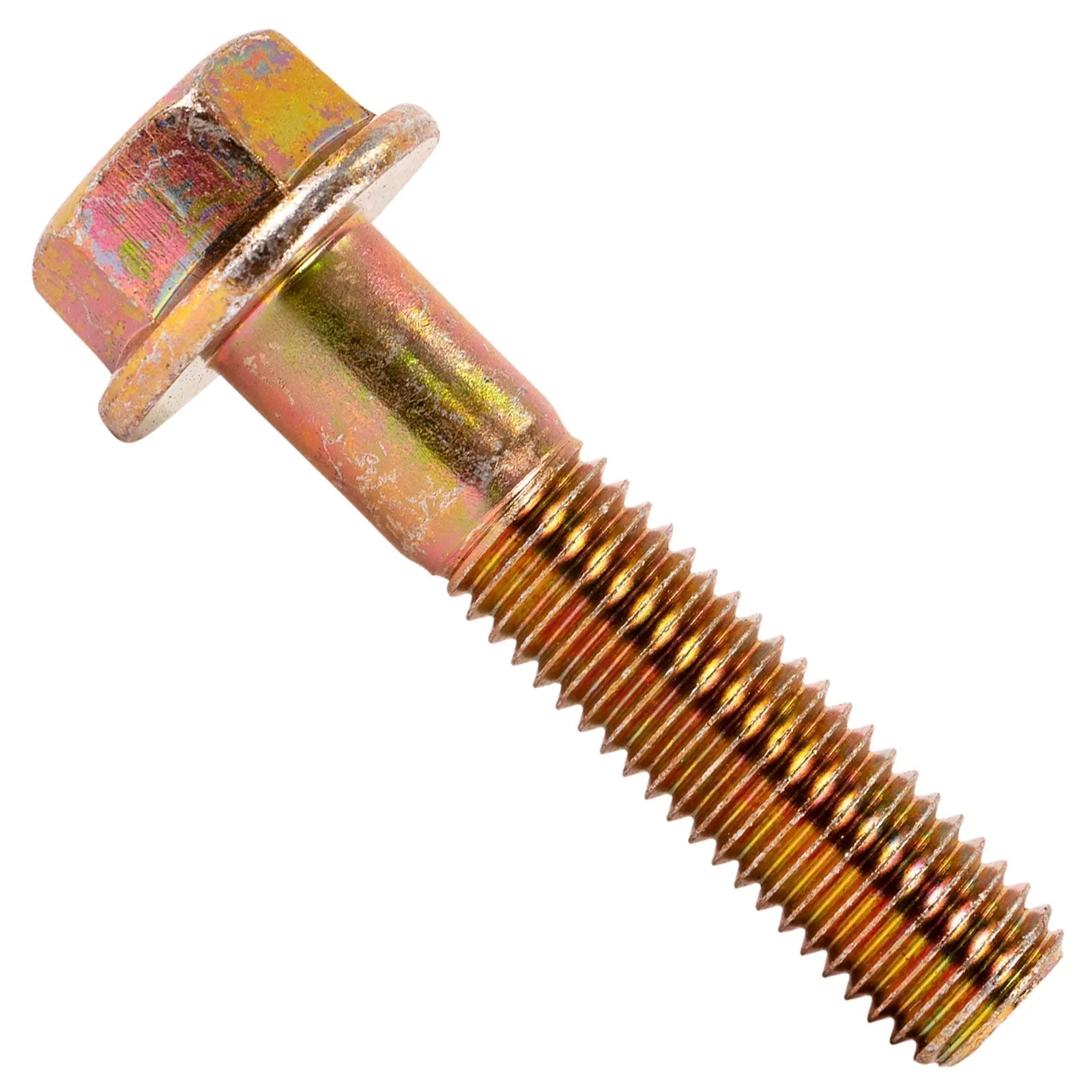 5/8" x 3" Conquest Grade 8 Non-Serrated Flange Bolt - Zinc Yellow