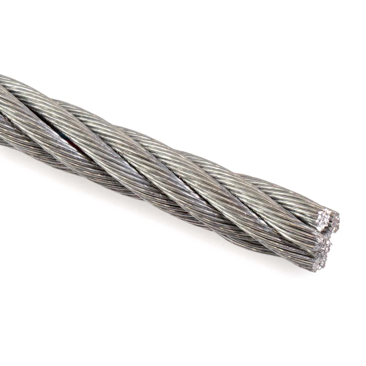 1/4" 7x19 Galvanized Aircraft Cable | 500' Coil - Domestic