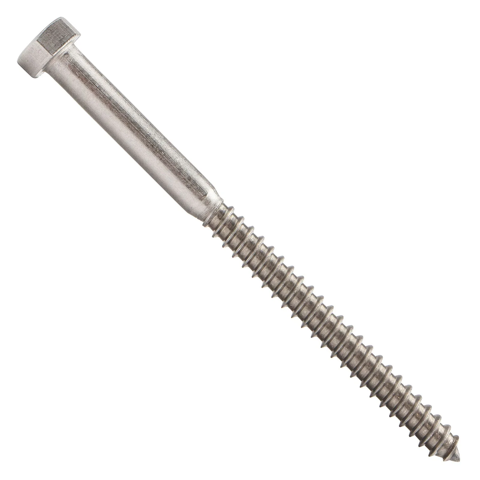 5/16" x 4-1/2" Conquest Hex Head Lag Bolt for Wood - 18-8 Stainless Steel