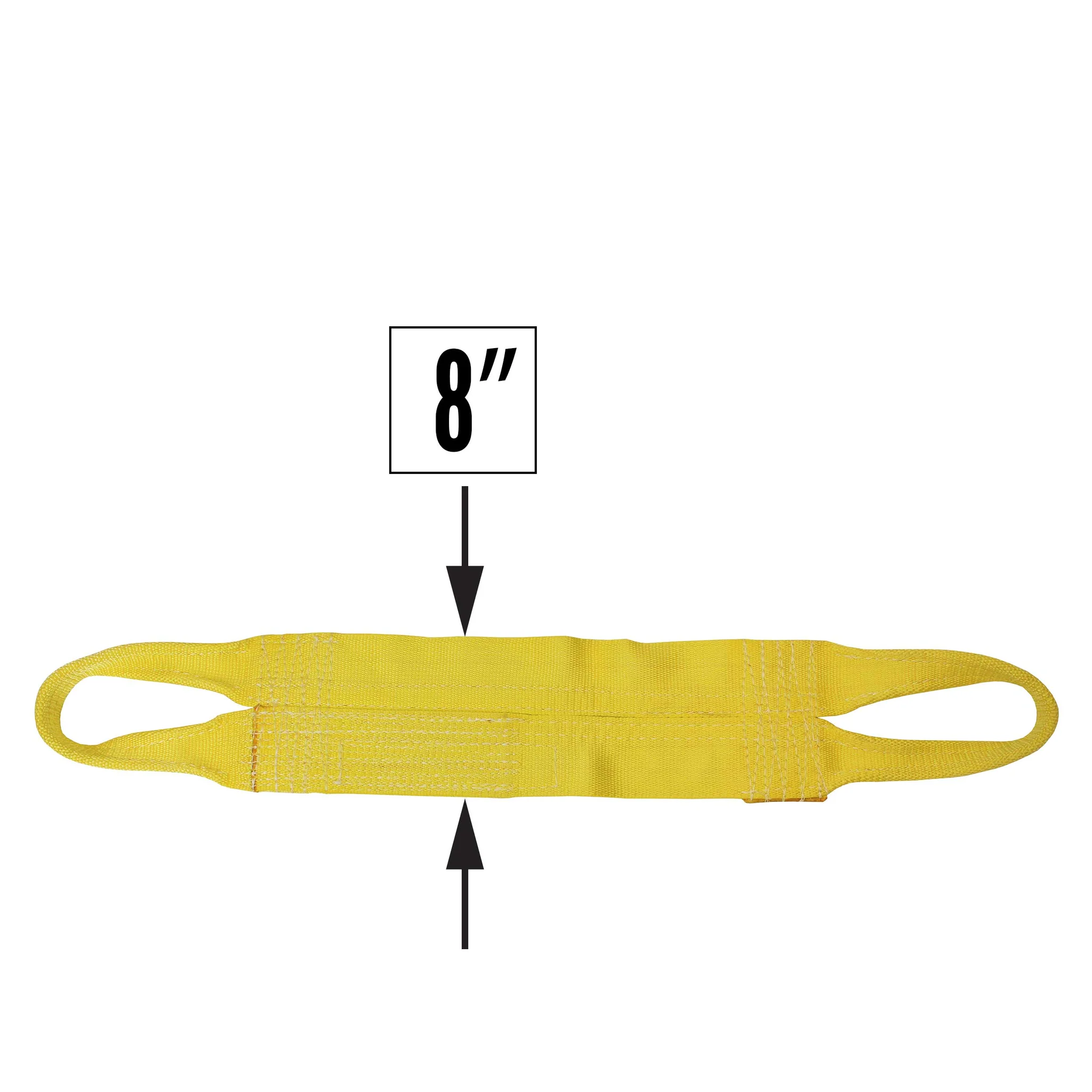 Nylon Lifting Sling - Continuous Eye Wide - 8" x 6' - 1-ply