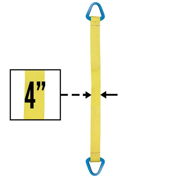 Nylon Lifting Sling - Triangle - 4" x 6' - 2-ply