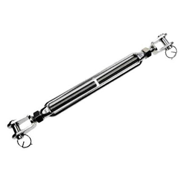1/4" x 2-18/25" Jaw & Jaw Stainless Steel Turnbuckle