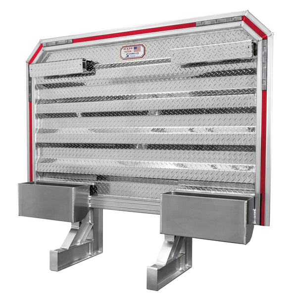 68" x 80" Semi Headache Rack | 2 Half-Trays & 2 Chain Hangers