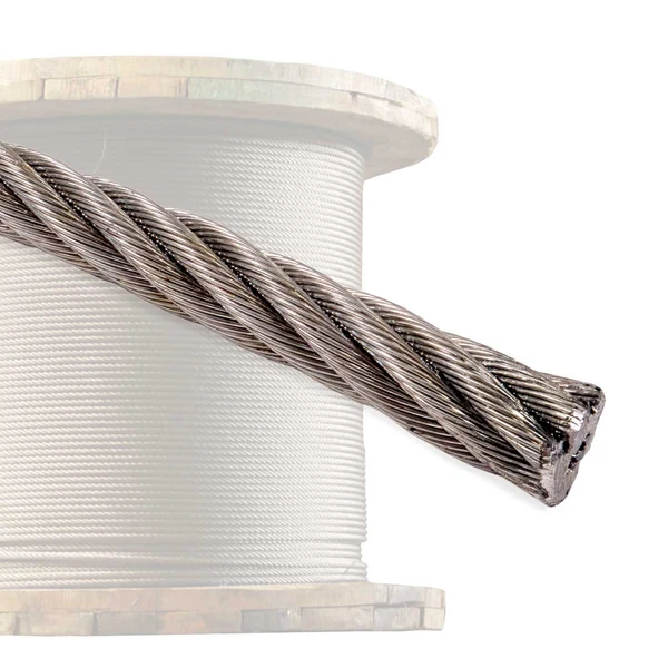 5/8" 6x37 Stainless Steel Wire Rope - Type 304 IWRC | 2,500' Coil