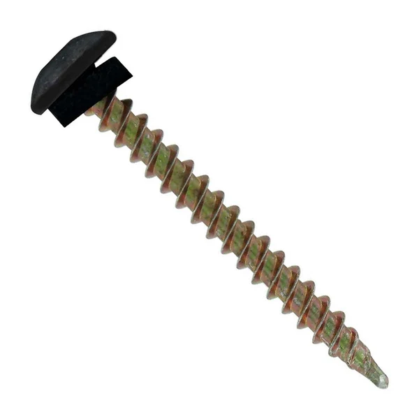 ST Fastening #10 x 2" Eclipse Woodbinder Metal Roofing Screw - Black, Pkg 250