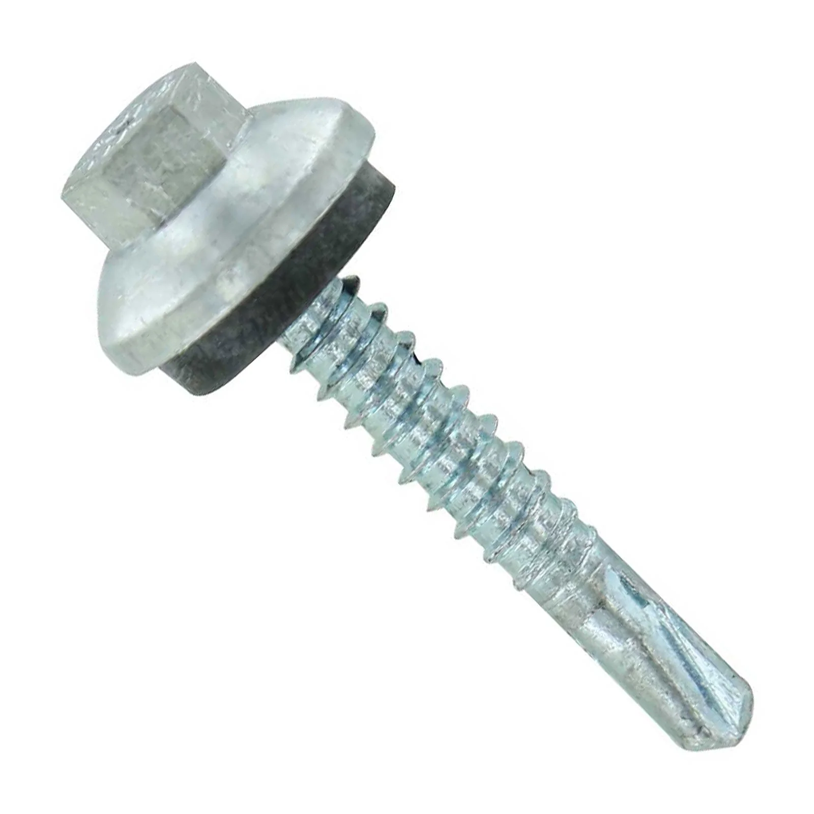 ST Fastening #12 x 1-1/4" ZXL Steelbinder Self-Drilling Metal Roofing Screw - Electro-Galvanized, Pkg 250