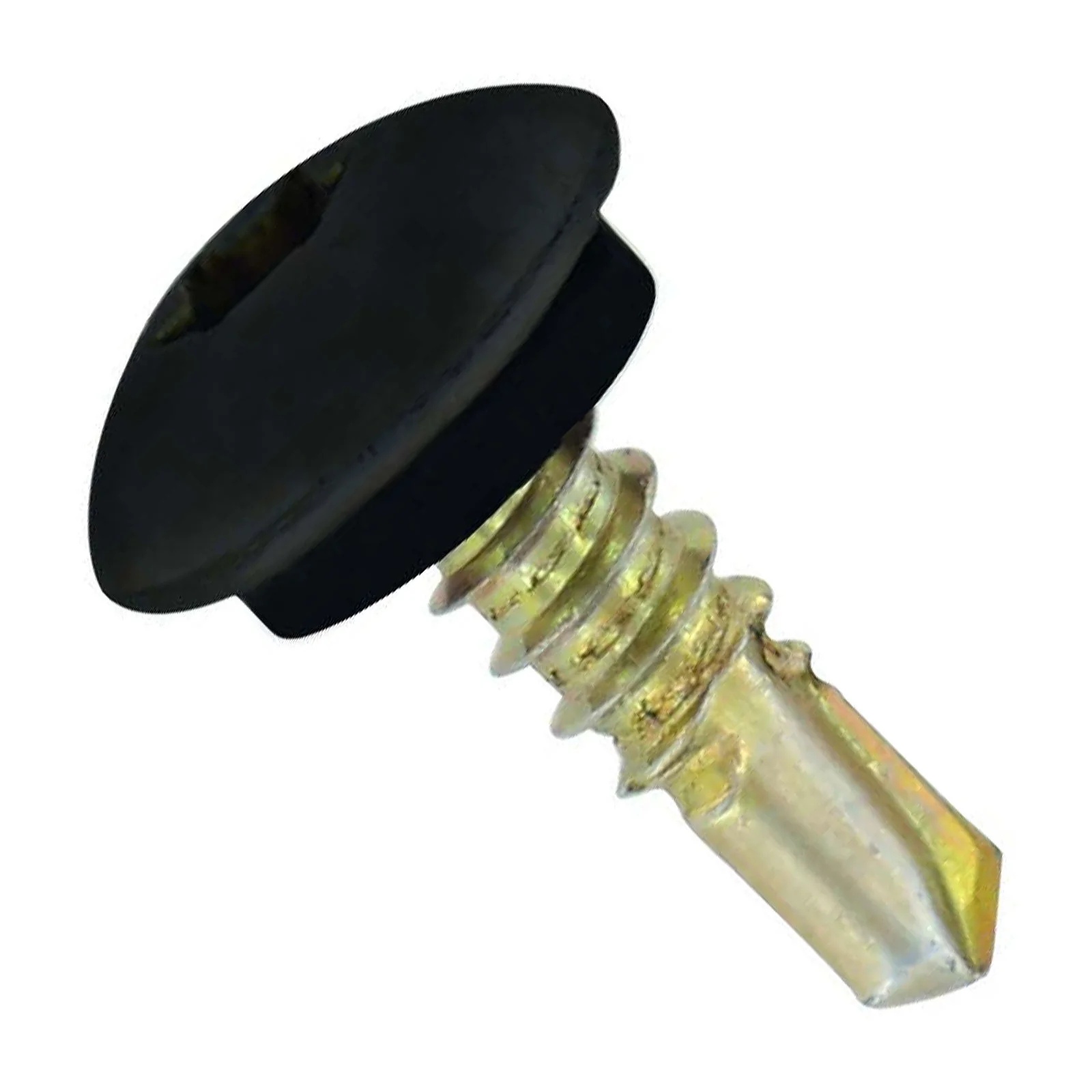 ST Fastening 1/4"-14 x 7/8" Eclipse Steelbinder Metal Roofing Stitch Screw - Black, Pkg 250
