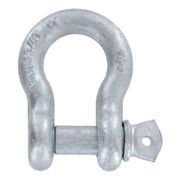 3/8" Galvanized Screw Pin Anchor Shackle - 1 Ton