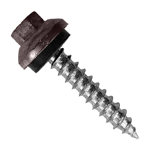 ST Fastening #14 X 1-1/2" ZXL Tapping Woodbinder Metal Roofing Screw - Charcoal, Pkg 250