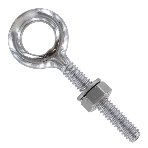 1/4" x 1-9/16 Stainless Steel Type 316 Welded Eye Bolt