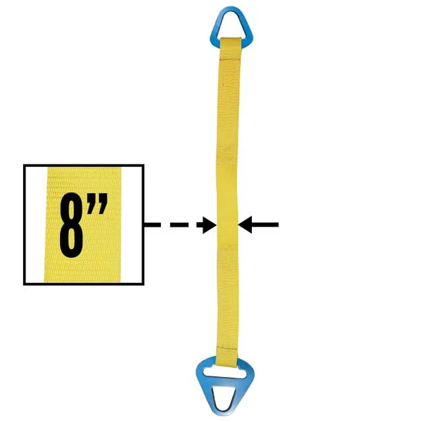 Nylon Lifting Sling - Triangle Choker - 8" x 12' - 2-ply