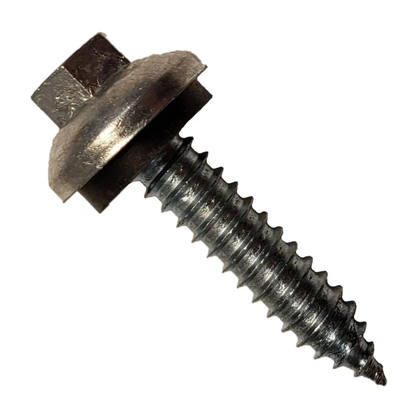 ST Fastening #14 x 1-1/4" ZXL Tapping Steelbinder Metal Roofing Screw - Electro-Galvanized - Pkg 250