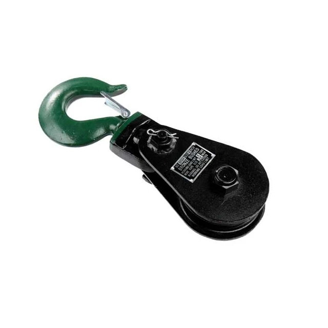 8 Ton Snatch Block w/ Hook (3/4" wire x 12" sheave)