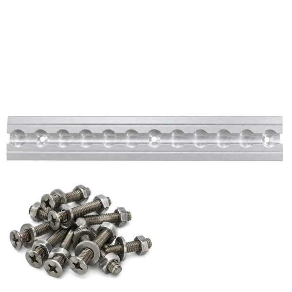 12" Flanged L-Track Kit | Anodized