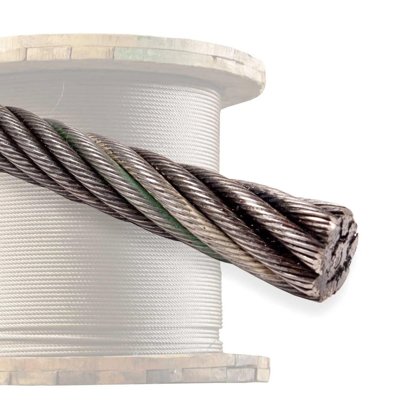 9/16" 8x19 Rotation-Resistant Wire Rope - EIPS IWRC | 1,000' Coil