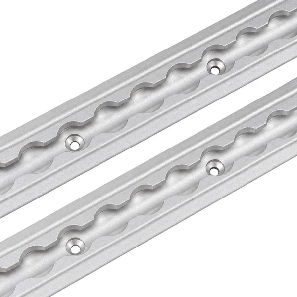 96" Flanged L-Track | Anodized Finish | 2-Pack