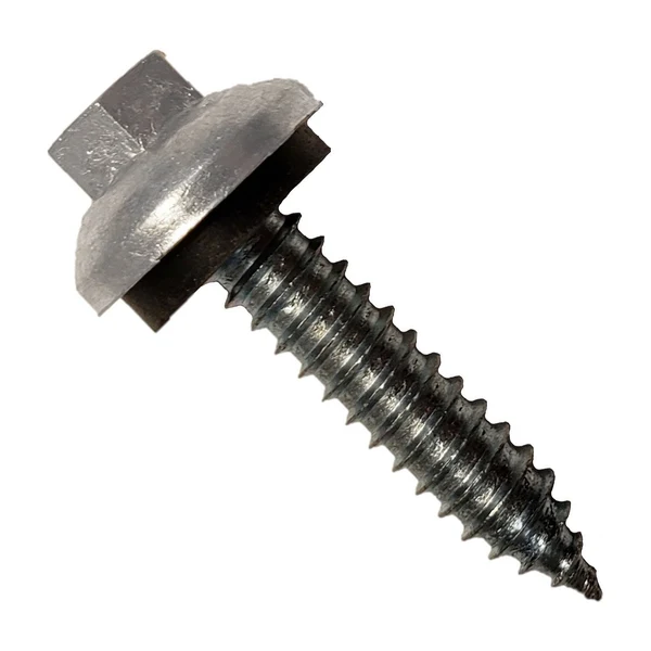 ST Fastening #14 x 1-1/4" ZXL Tapping Steelbinder Metal Roofing Screw - Ash Gray - Pkg 250